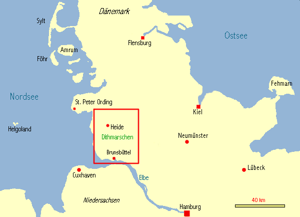 Dithmarschen und Umgebung